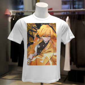 Demon Slayer Zenitsu Agatsuma T-shirt | Unisex, 100% Cotton & Wash Friendly