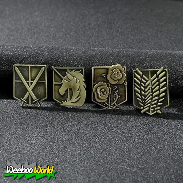 Attack on Tittan BroochBadge 4 Attack on Tittan BroochBadge 4