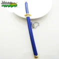 Blue Japanese Katana Keychain Demon Slayer