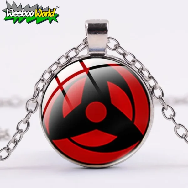 Naruto Round Pendant Itachi Mangekyo Sharingan Necklace 2