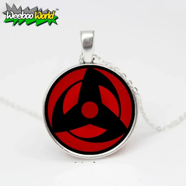 Naruto Round Pendant Itachi Mangekyo Sharingan Necklace 6