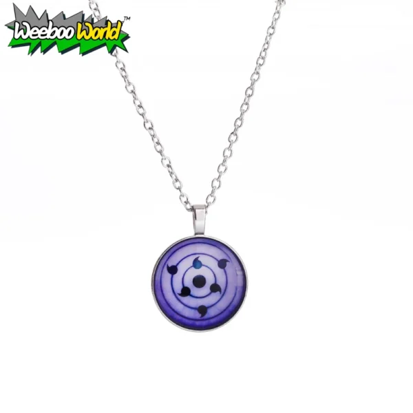 Naruto Round Pendant Rinnegan Necklace 2