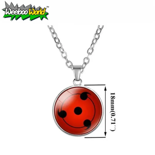 Naruto Round Pendant Sharingan Necklace 3
