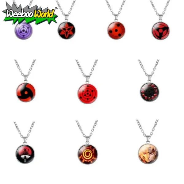 Naruto Round Pendant Sharingan Necklace 4