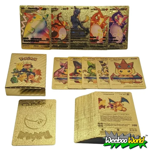 Pokemon Gold cards 3 Pokemon Gold cards 3