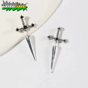 katana sword japanese earring 2