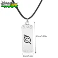 naruto leaf village headband necklace 2