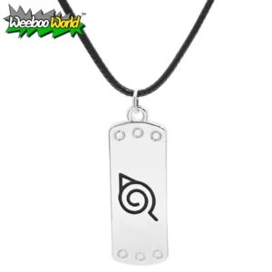 naruto leaf village headband necklace 3