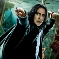 Professor Snape Holding Wand
