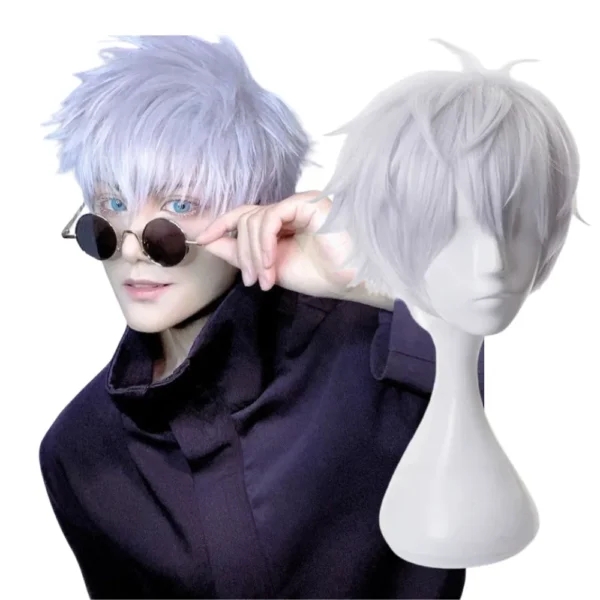 Gojo Satuoru Wig With Cosplayer Gojo Satuoru Wig With Cosplayer