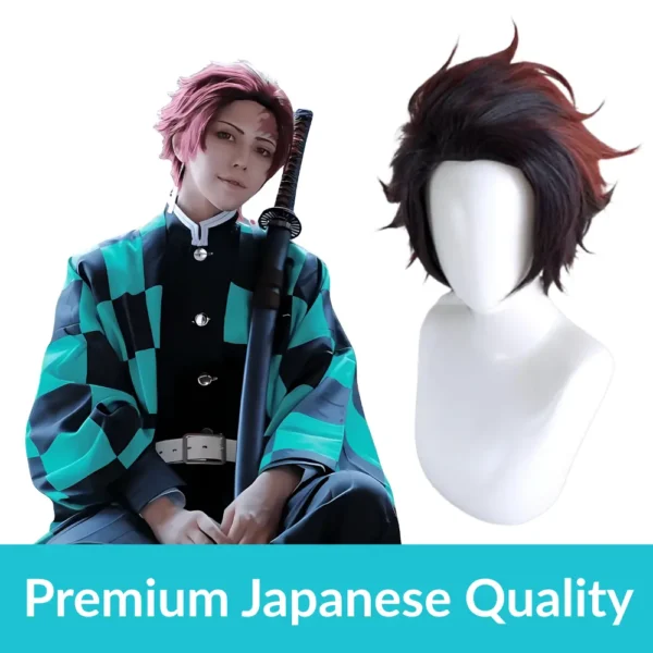 Tanjiro Wig Premium Quality Tanjiro Wig Premium Quality